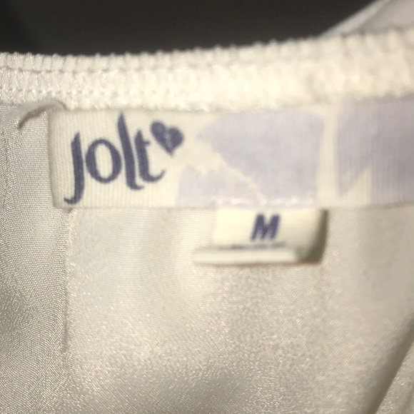 JOLT Yellow w Black & White Stripes Mini Dress - Picture 6 of 7